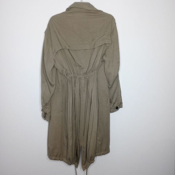 All Saints olive green coat size large - Picture 12 of 12